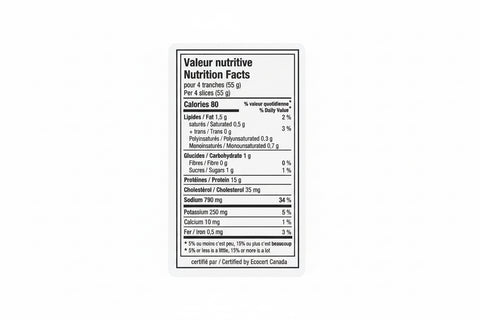 Organic Smoked Ham (80g-100g)