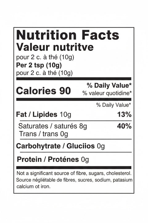 Huile de noix de coco vierge biologique (400 g)