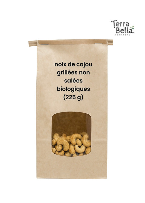 Organic Cashews, Roasted, Unsalted (225g)