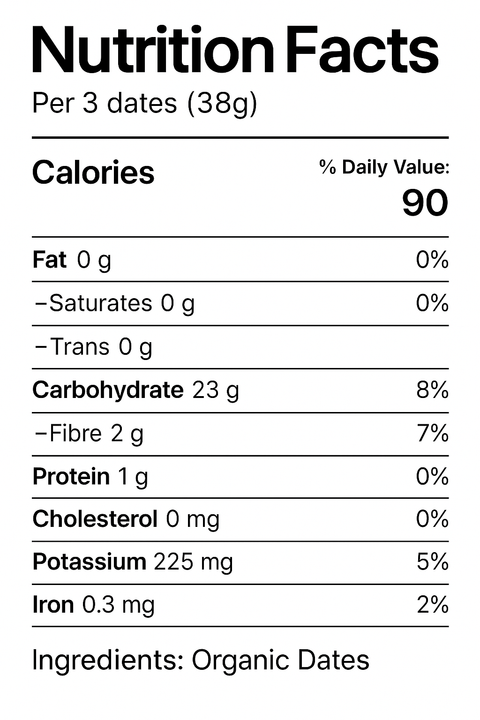 Organic Mazafati Dates (400g)