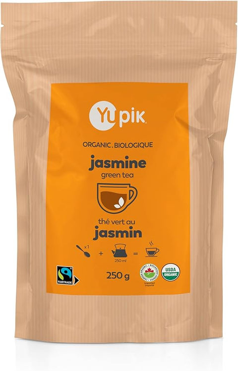 Feuilles de thé vert au jasmin bio (250 g)