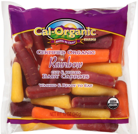 Rainbow baby carrots, 340g