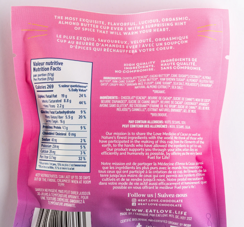 Organic Almond Butter Chocolate Cup (51g)