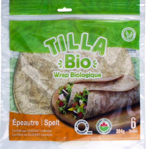  Tortillas biologiques à l'épeautre (384g, 6 un)
